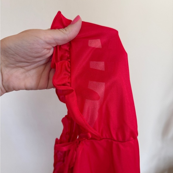 Greta Gehr Vintage Ruffle Maxi Length Nightgown Night Dress Old Hollywood - Picture 7 of 9